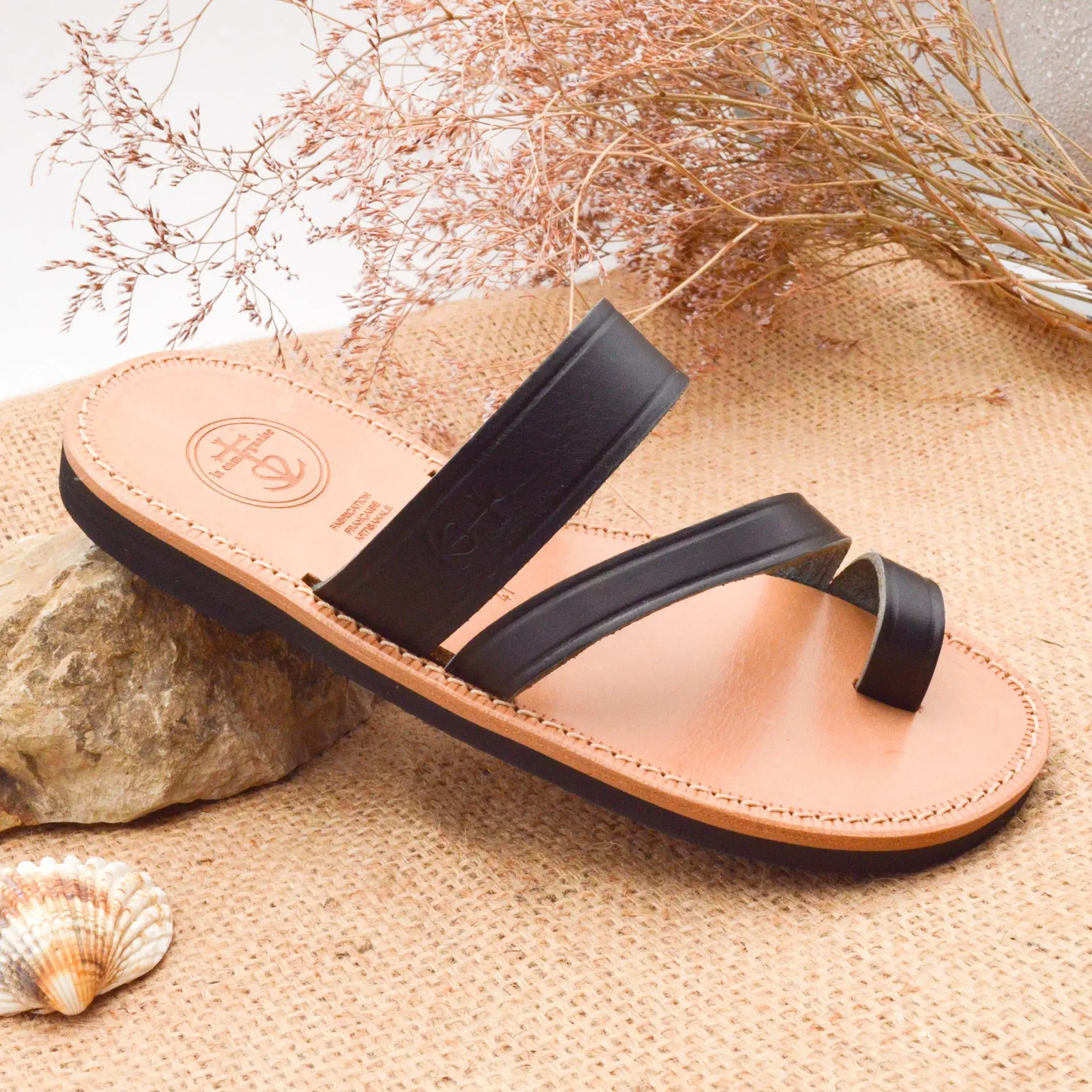 Camargue sandal LOULOU black - Image 3