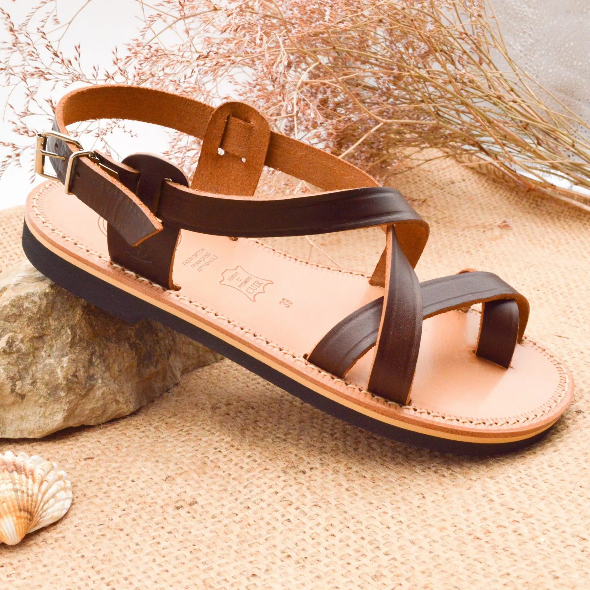 Camargue sandal MARIO brown - Image 3