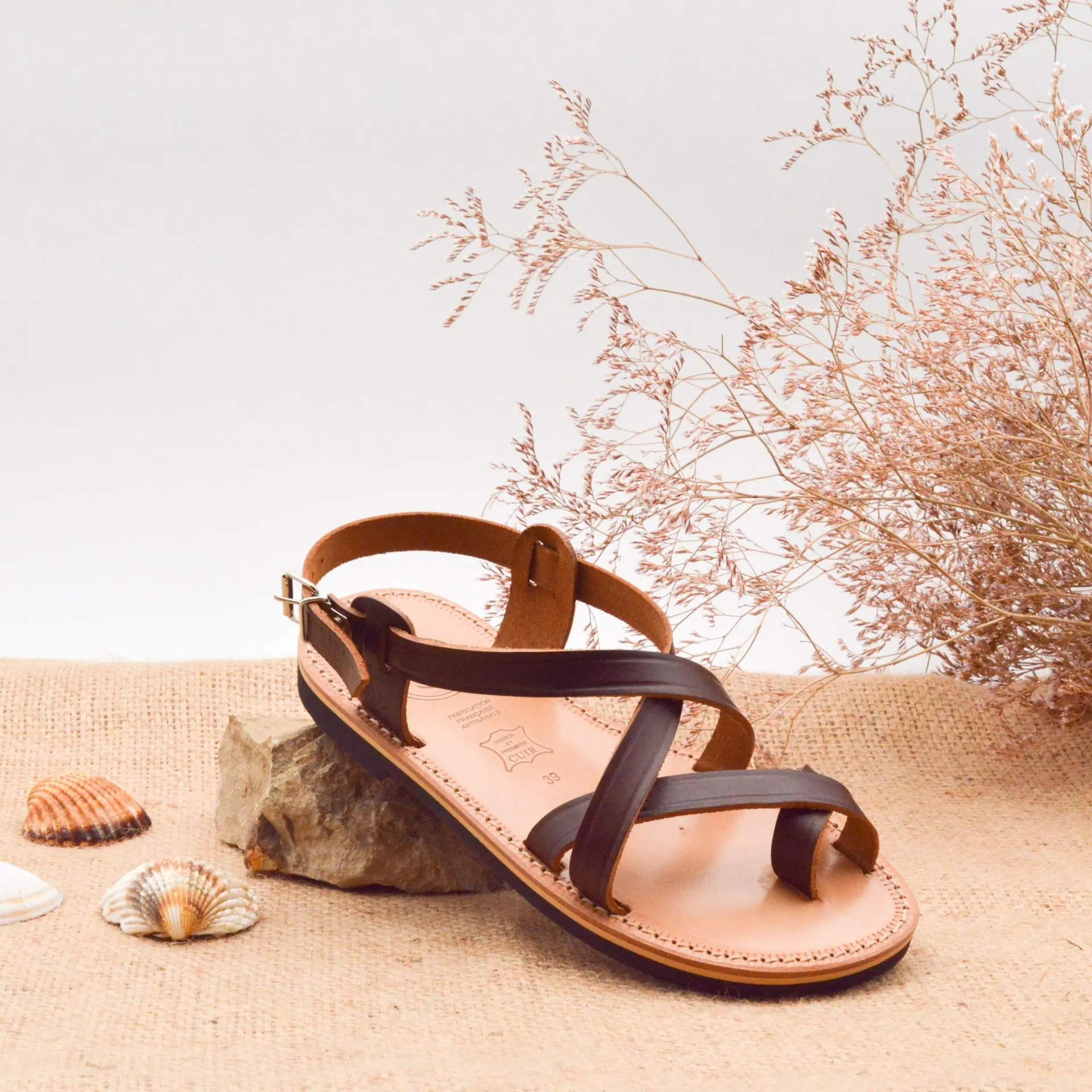 Camargue sandal MARIO brown