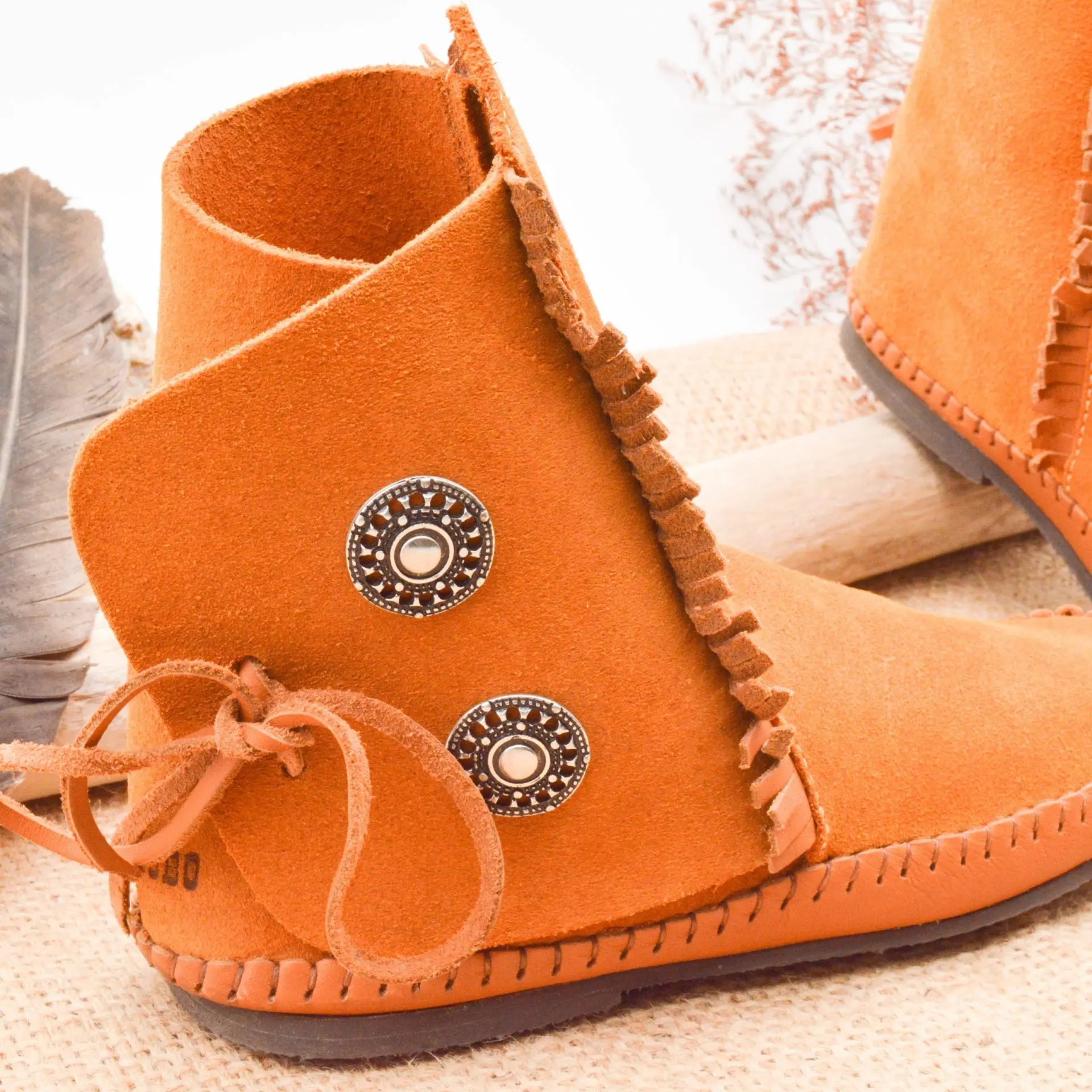 Indian moccasin EL LOBO reference UTAH cognac - Image 3