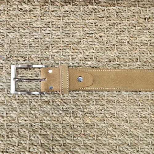 ceinture cuir beige 006