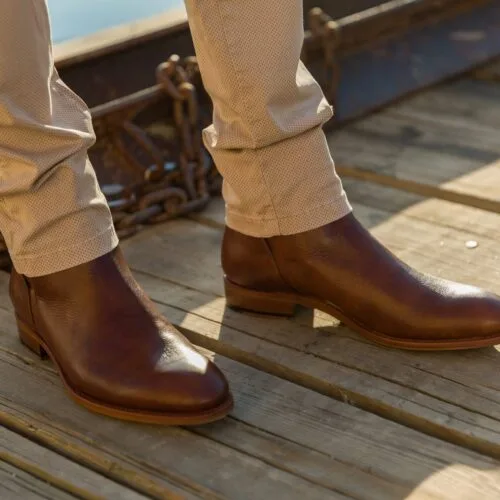 bottine LA CAMARGUAISE cuir romeo gold
