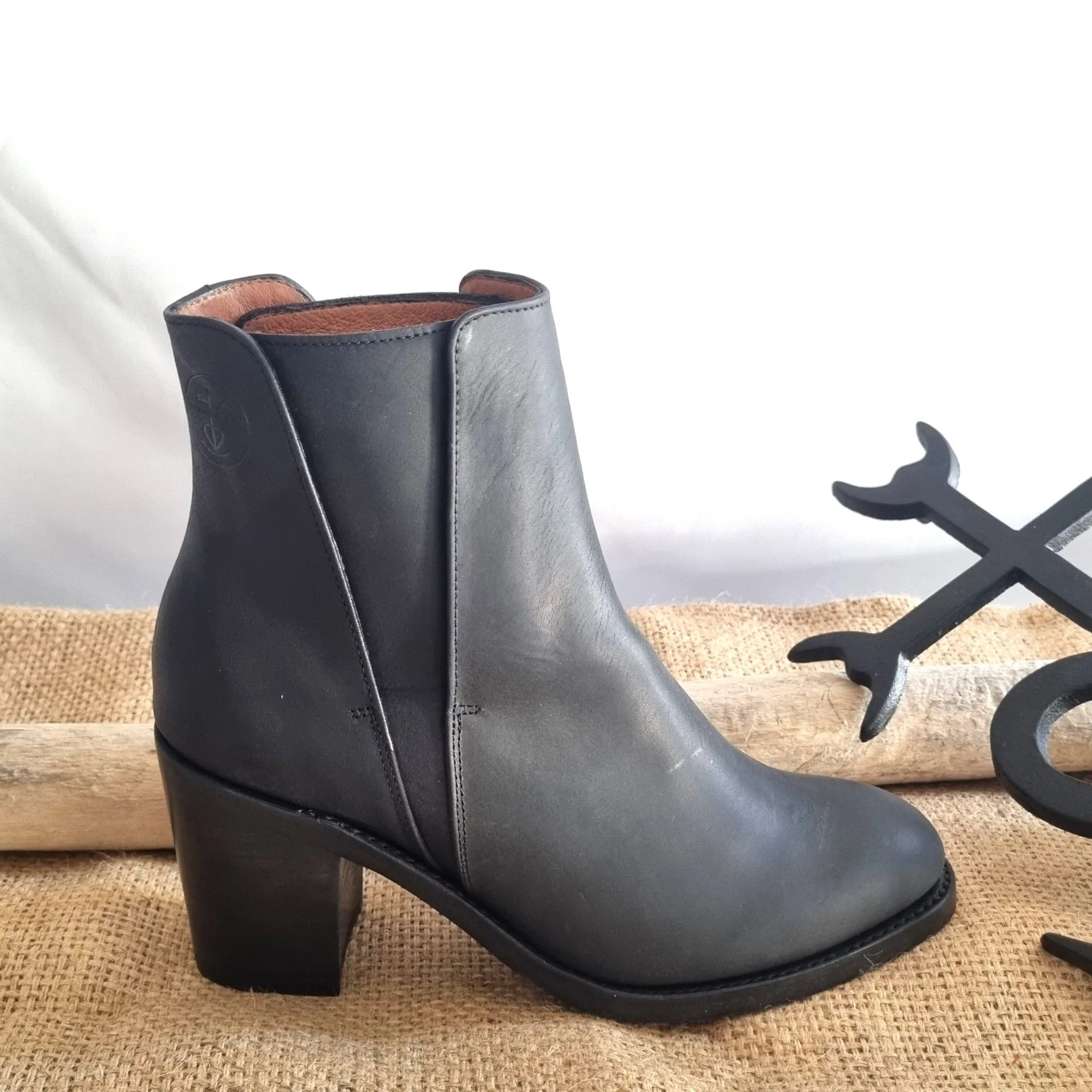 bottine femme réf lise noire