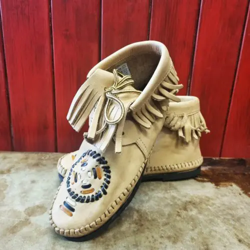 mocassin indien naturel