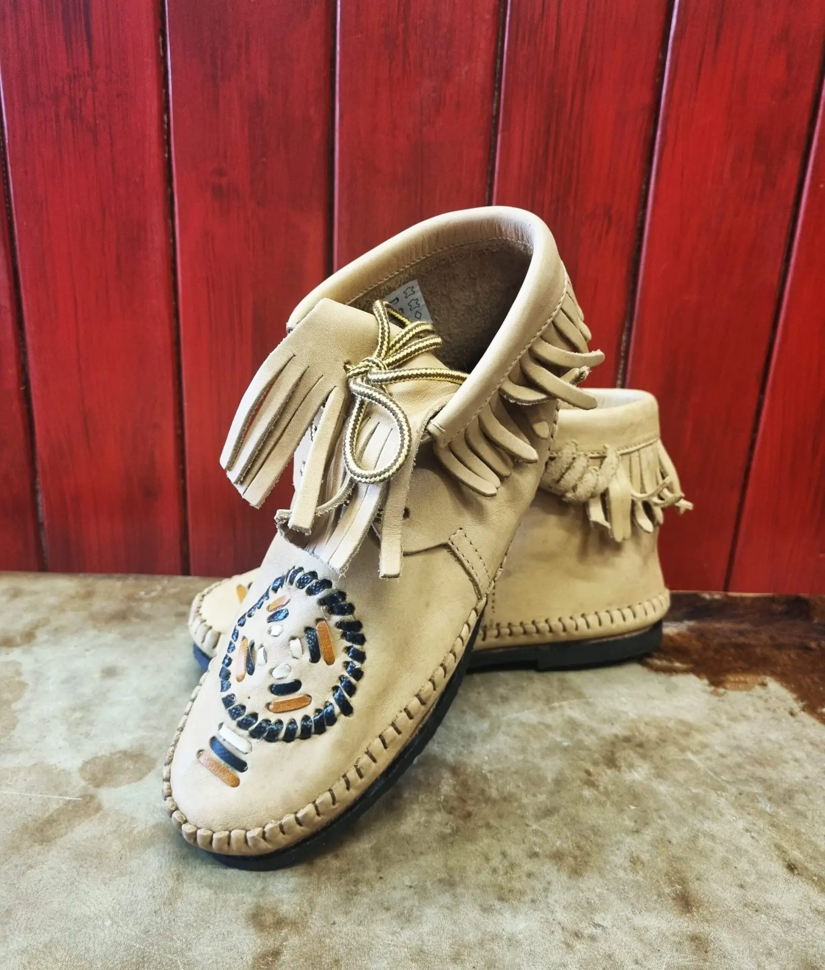 mocassin indien naturel