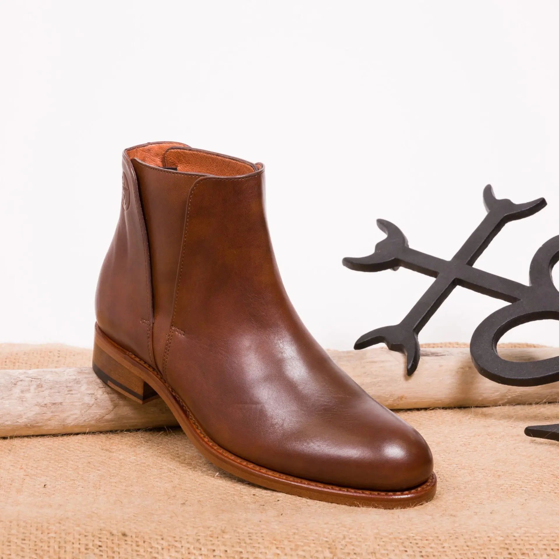 Women's low boot Ref JULIETTE gold