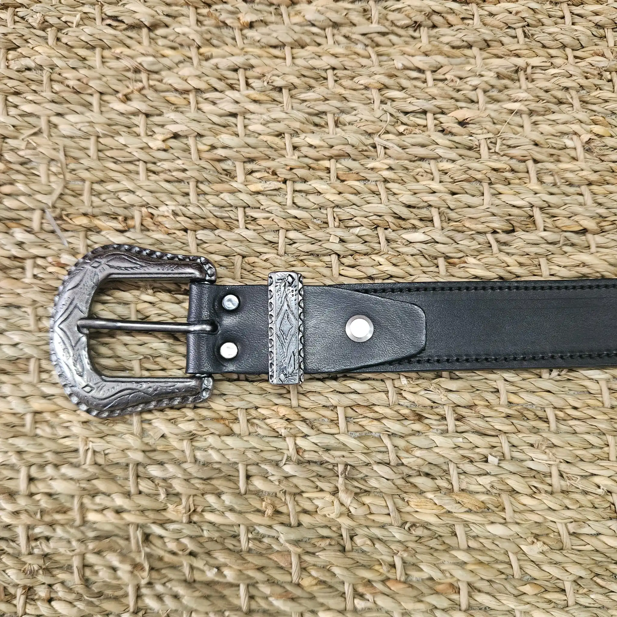 ceinture cuir noir 833