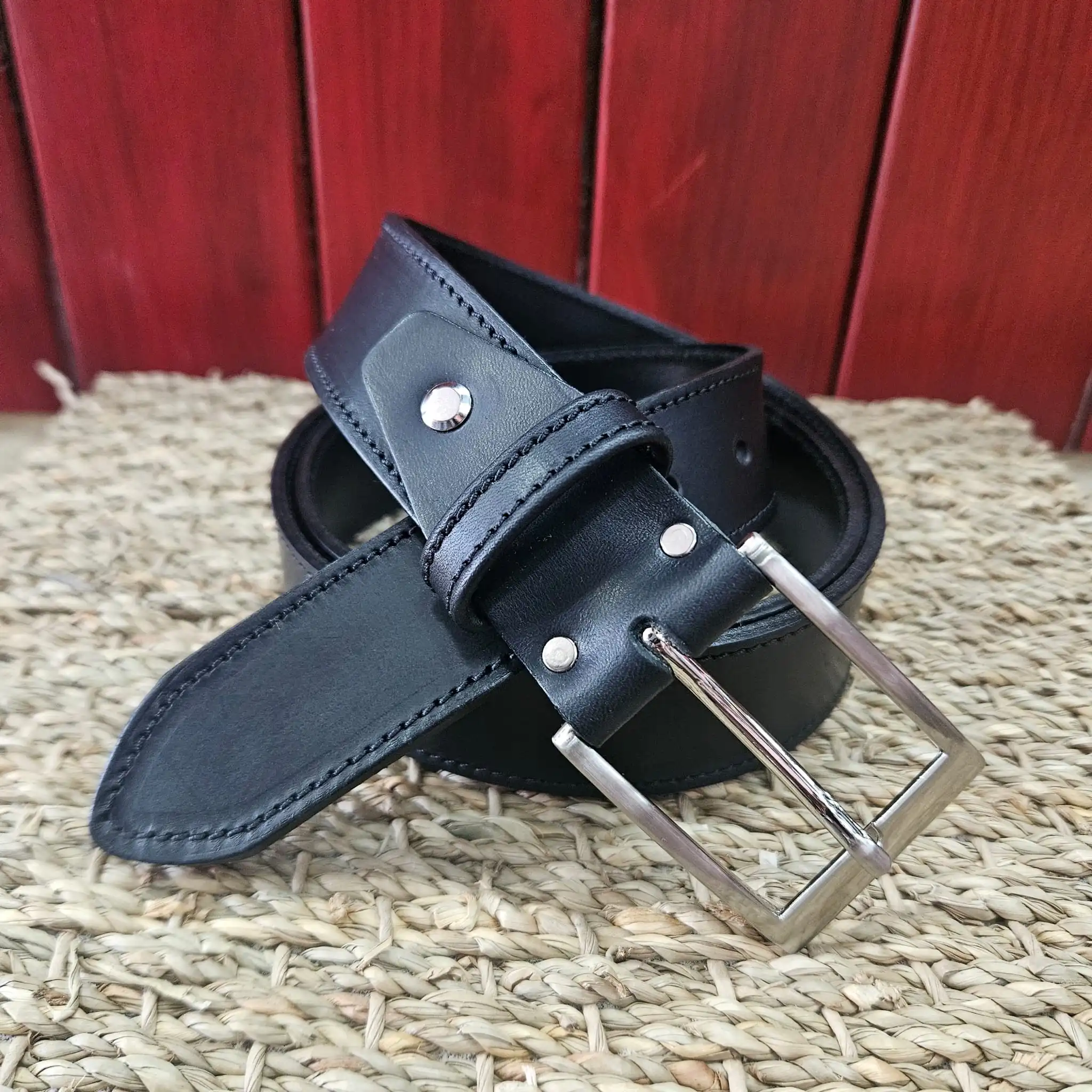 ceinture cuir noir 006