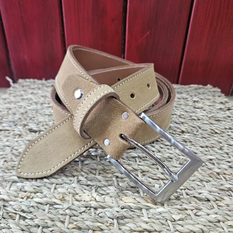 ceinture cuir beige 006