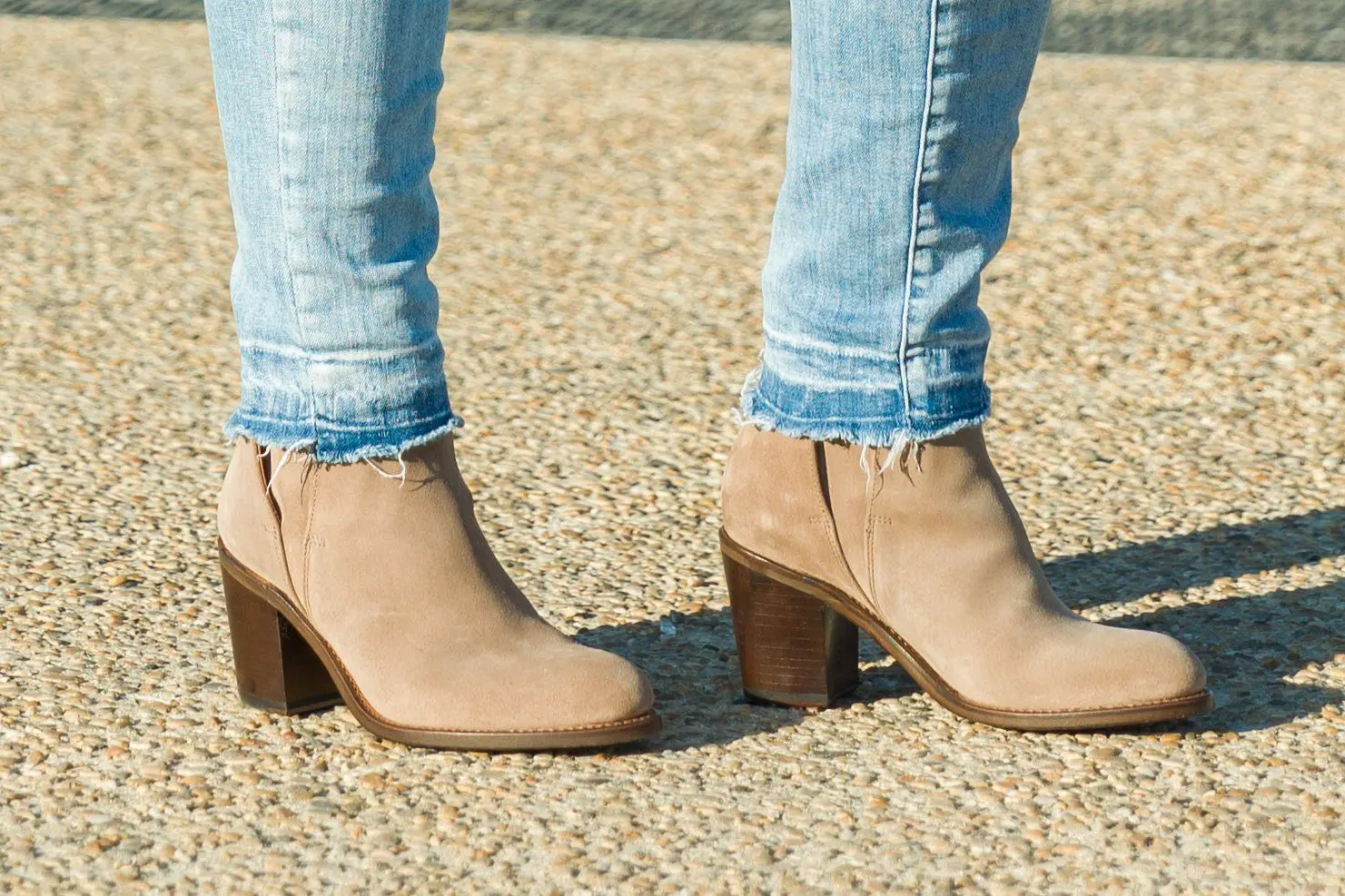 Women's suede low boot Ref LISE taupe - Image 5