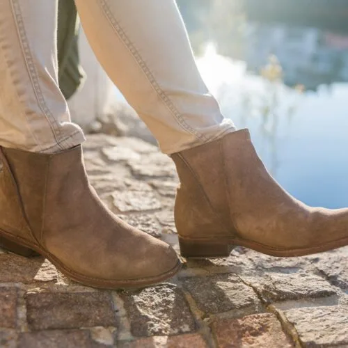 bottine femme cuir réf juliette taupe