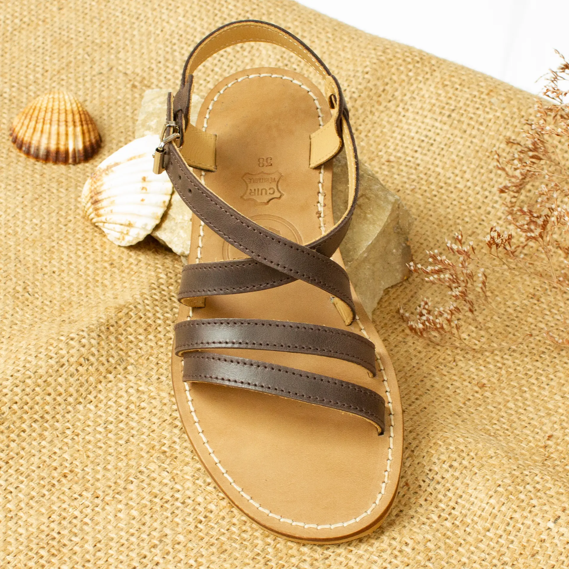 sandale cuir sarah