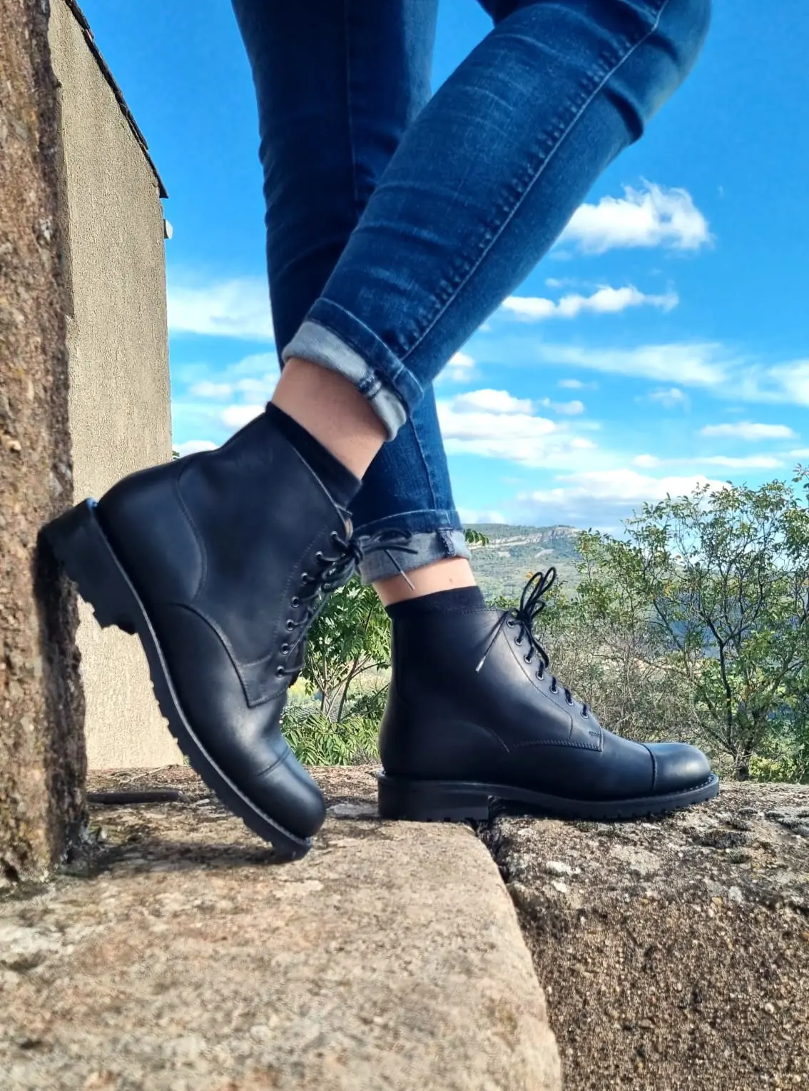 bottine femme cuir réf luisa noire