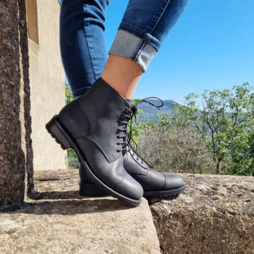 bottine femme cuir réf luisa noire