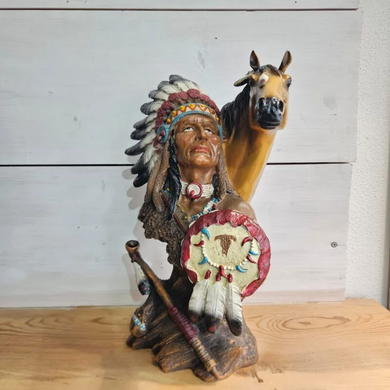 statue indien cheval