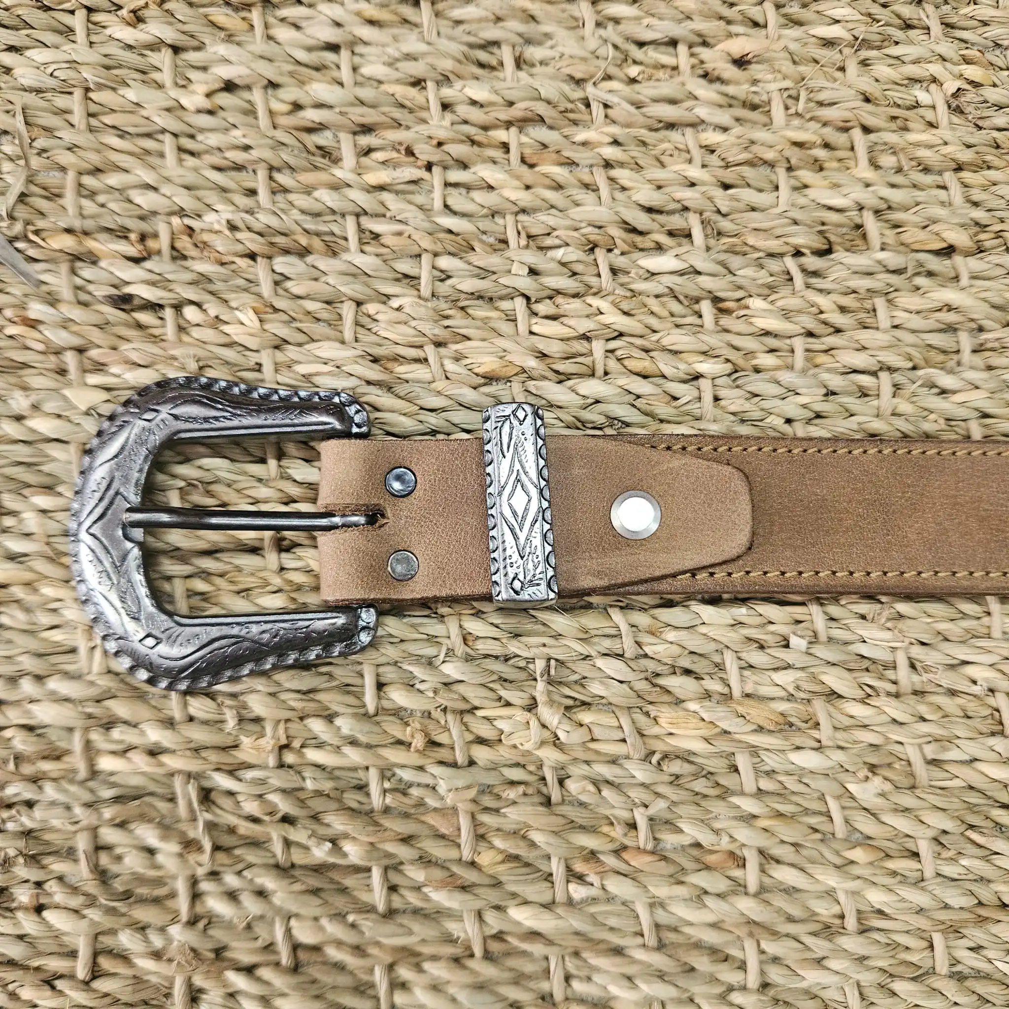 ceinture cuir caramel vieilli 833