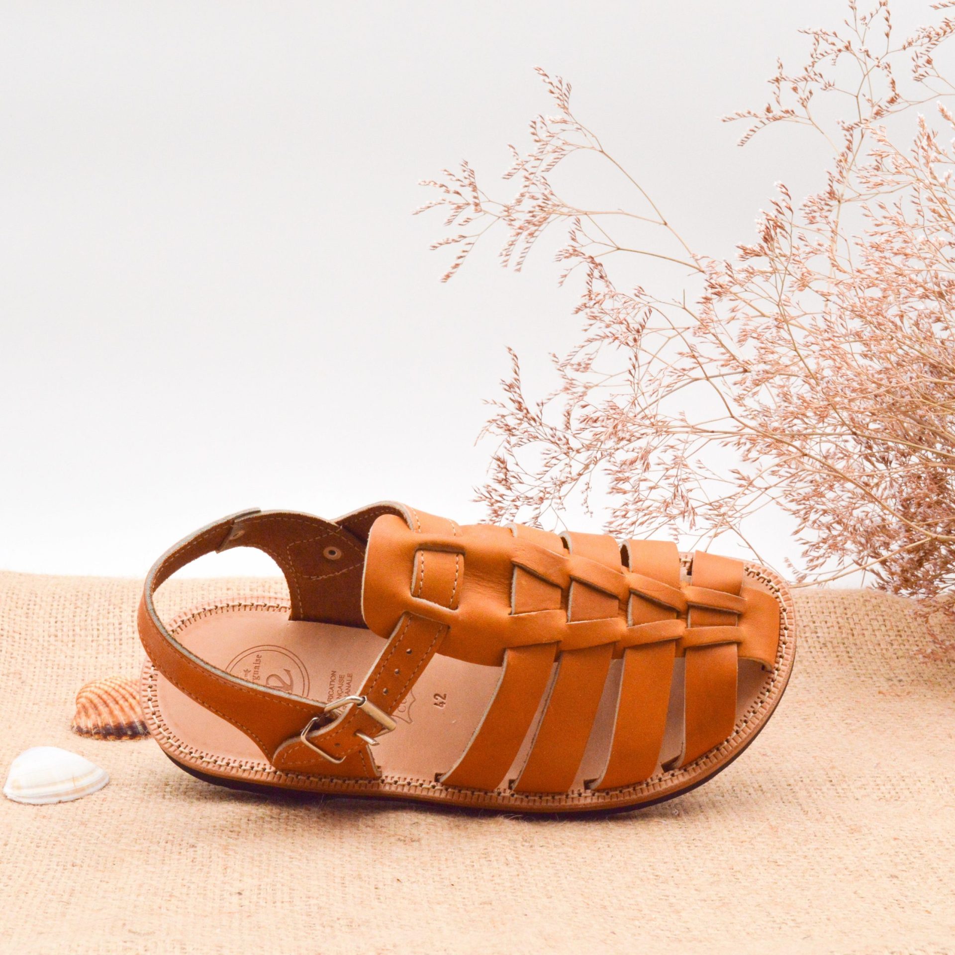 Sandales artisanales pour hommes en cuir et vraie peau végétale Chaussures Chaussures homme Sandales Sandales de sport 