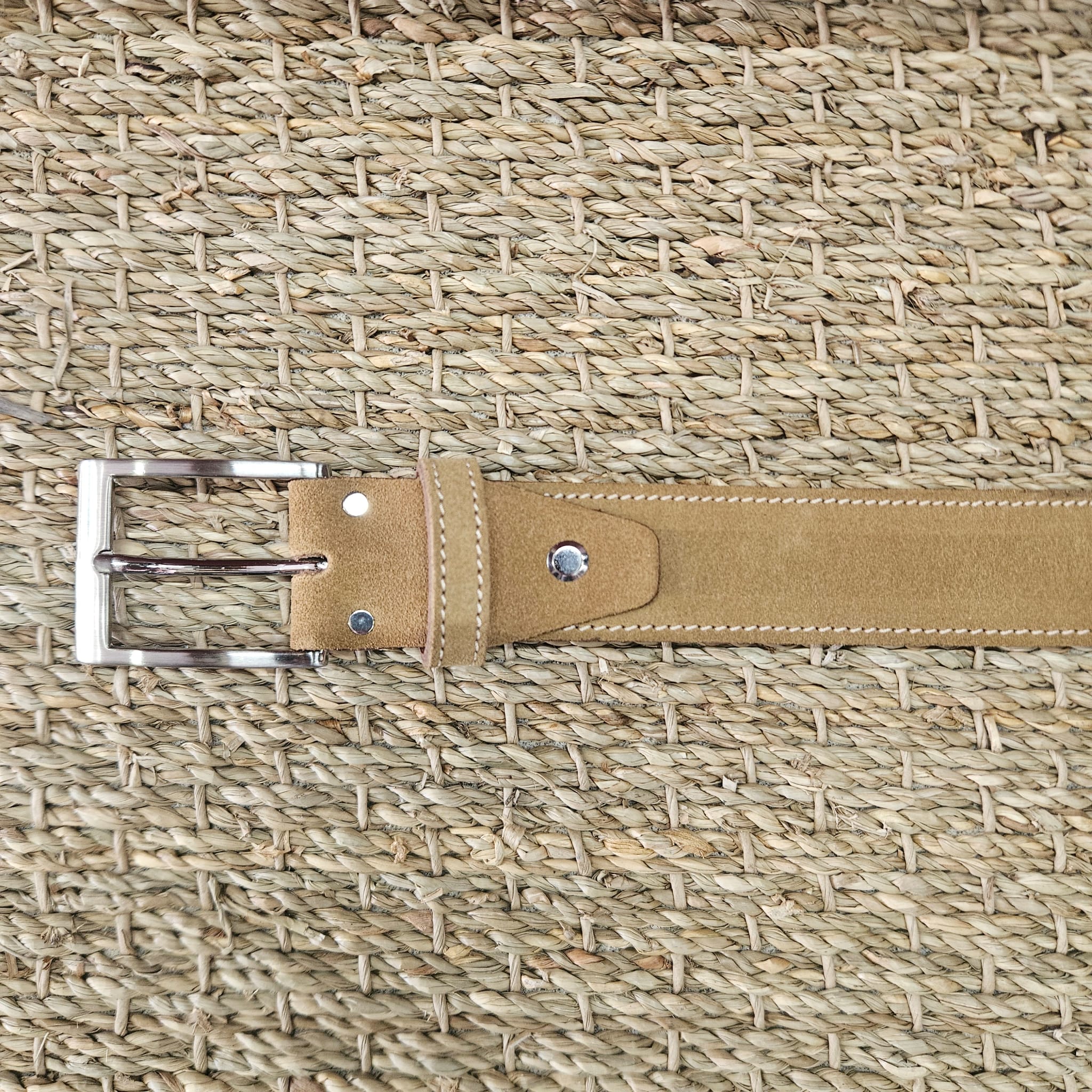 ceinture cuir beige 006