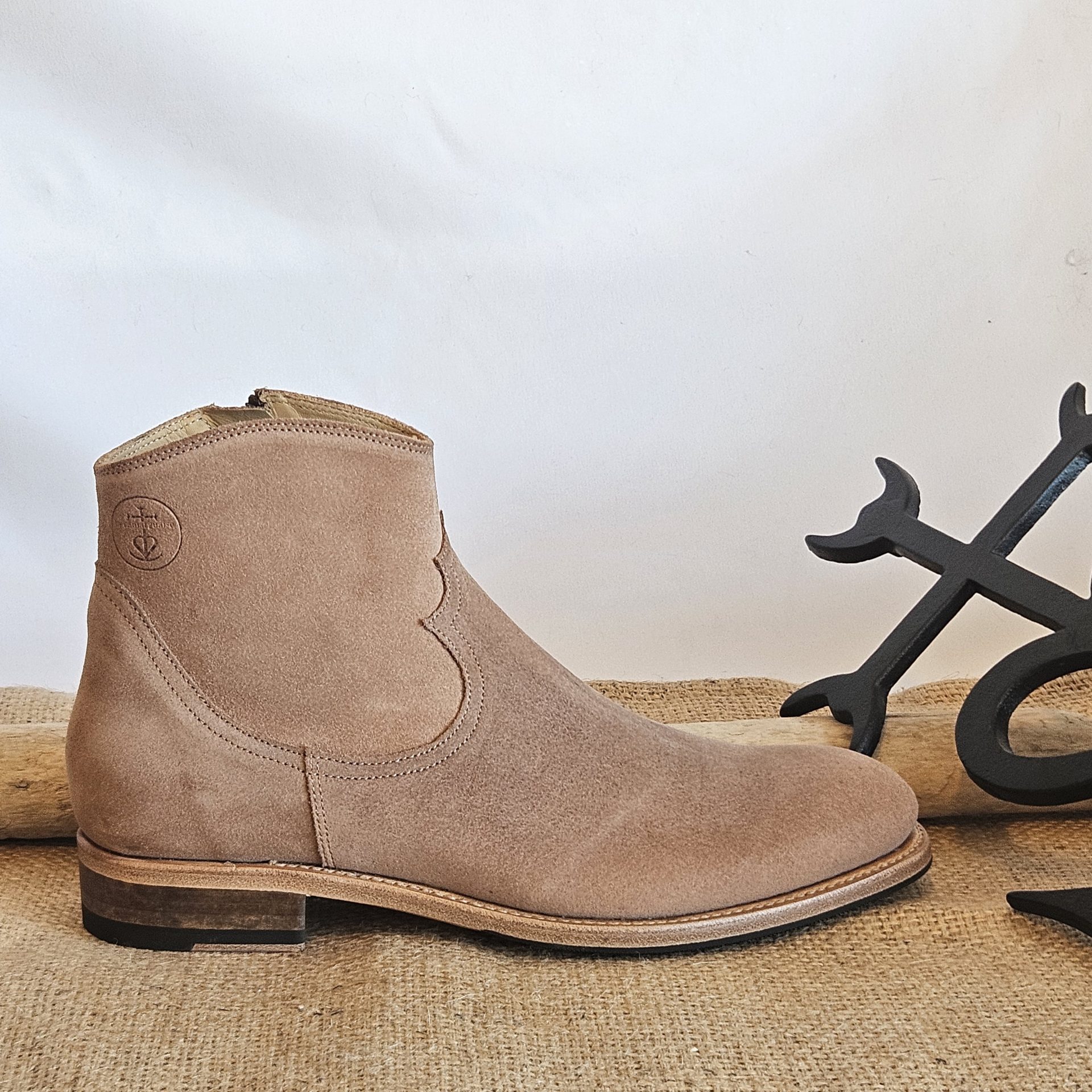 bottine cuir velours nat ref bano