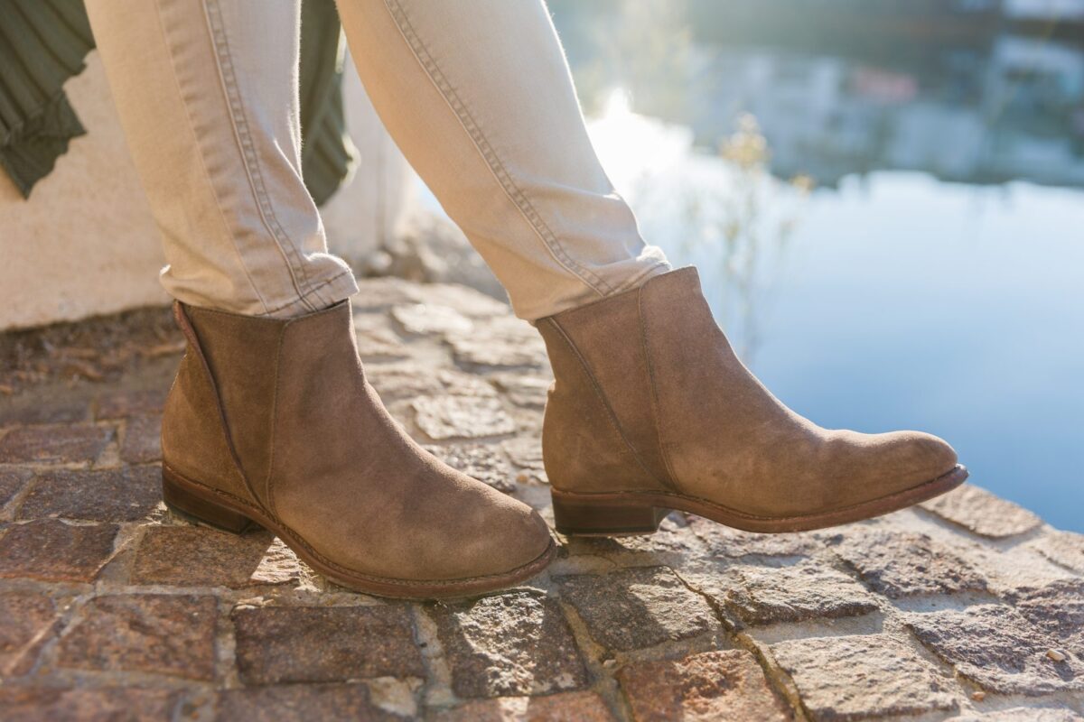 bottine femme cuir réf juliette taupe