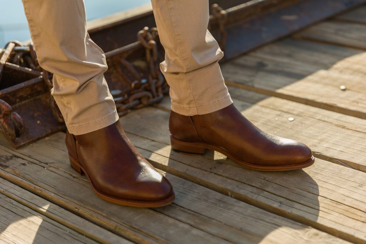 bottine LA CAMARGUAISE cuir romeo gold