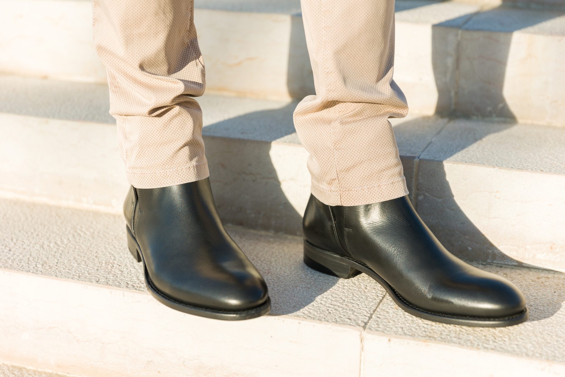 bottine homme tout cuir romeo brillant