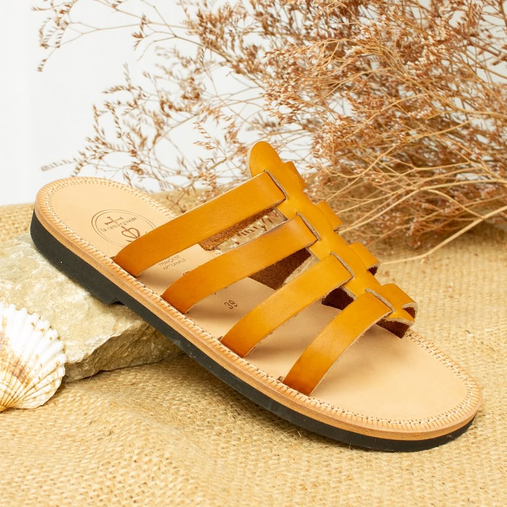 Tropezian Sandal La Camarguaise Light Brown Sandal Man