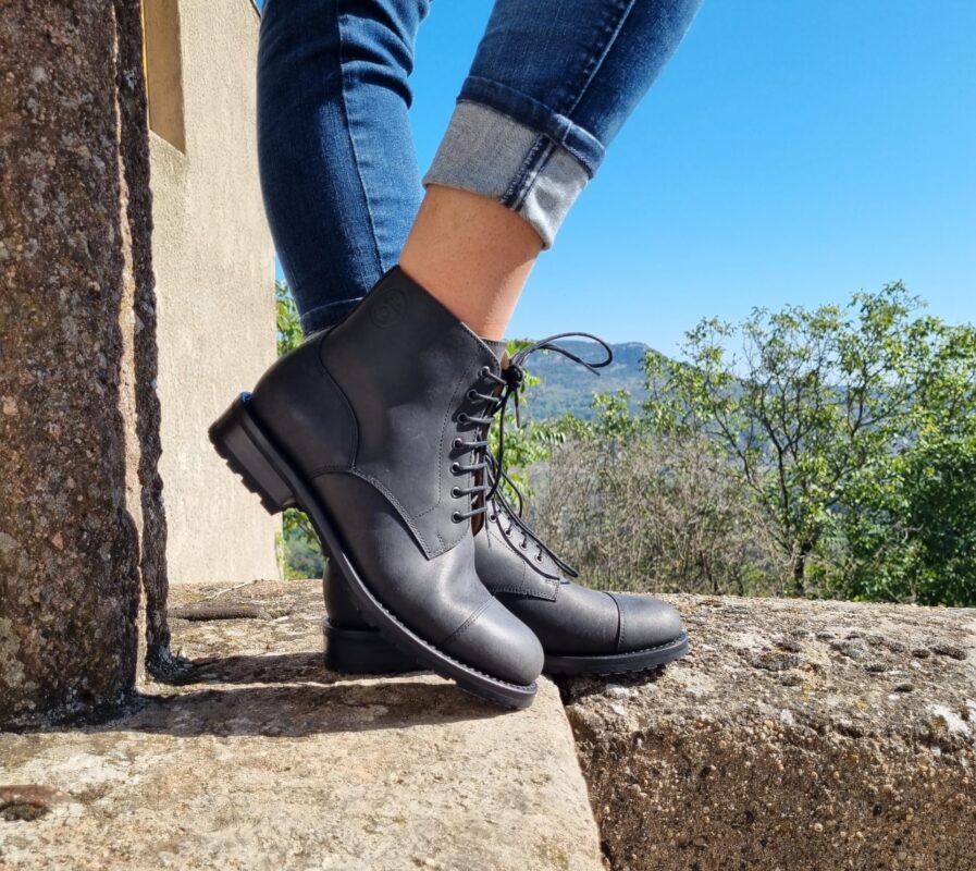bottine femme cuir réf luisa noire