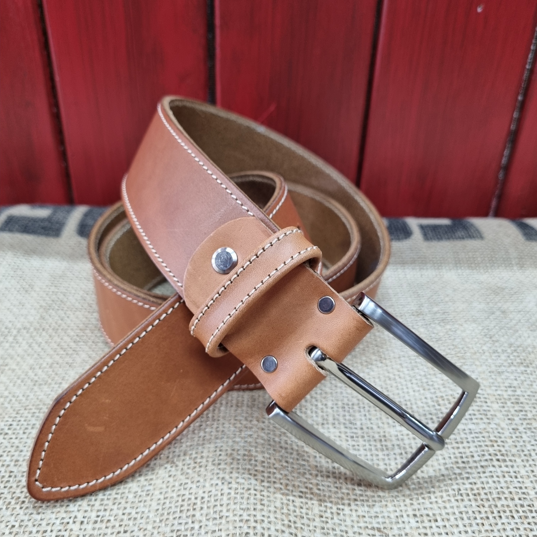 Ceinture cuir artisanale, pour homme et femme La camarguaise