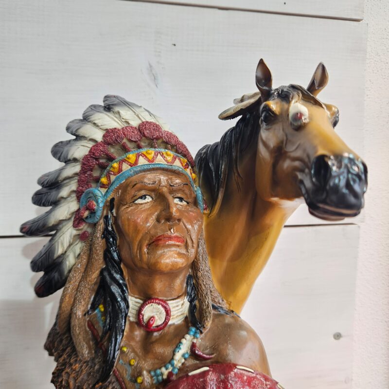 statue indien cheval