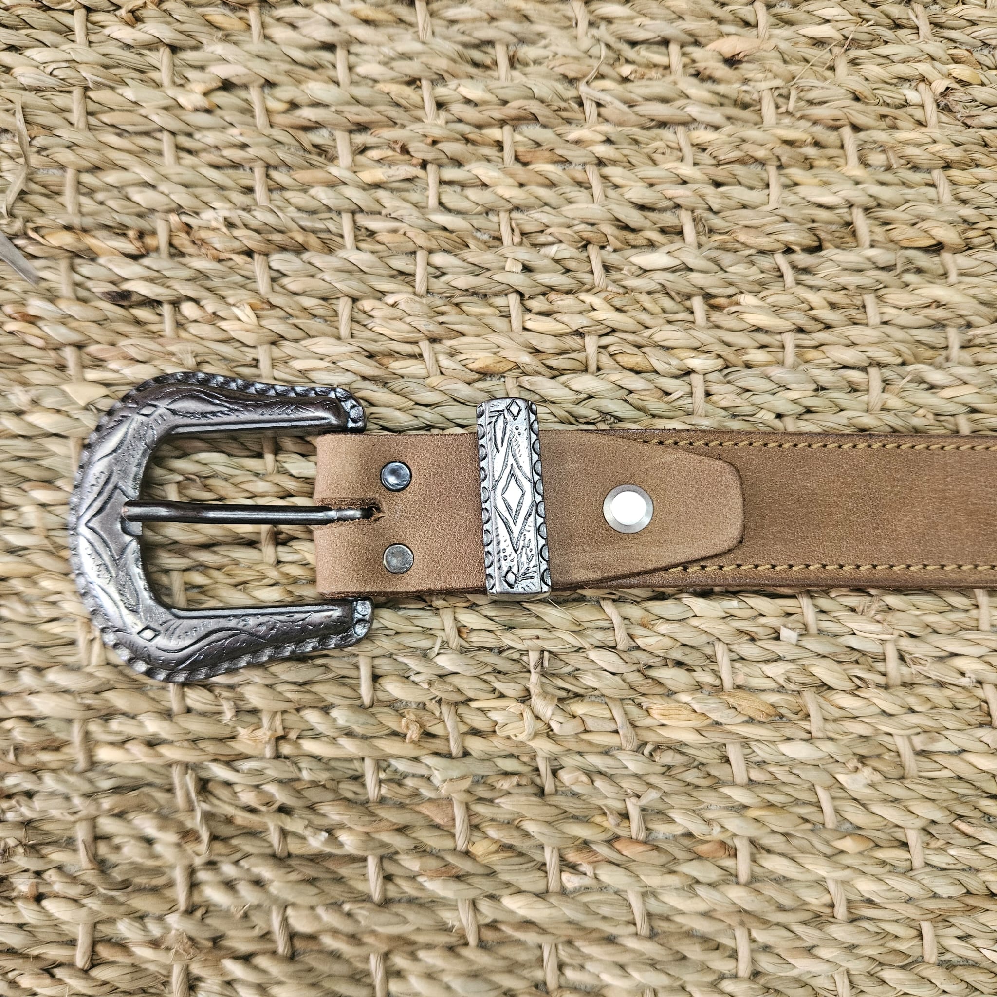 ceinture cuir caramel vieilli 833