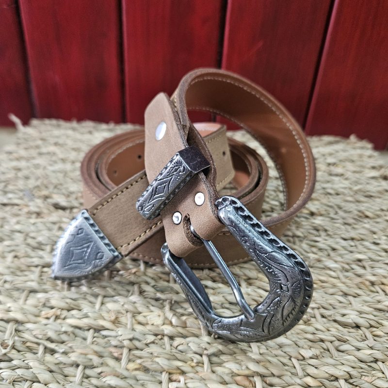 ceinture cuir caramel vieilli 833